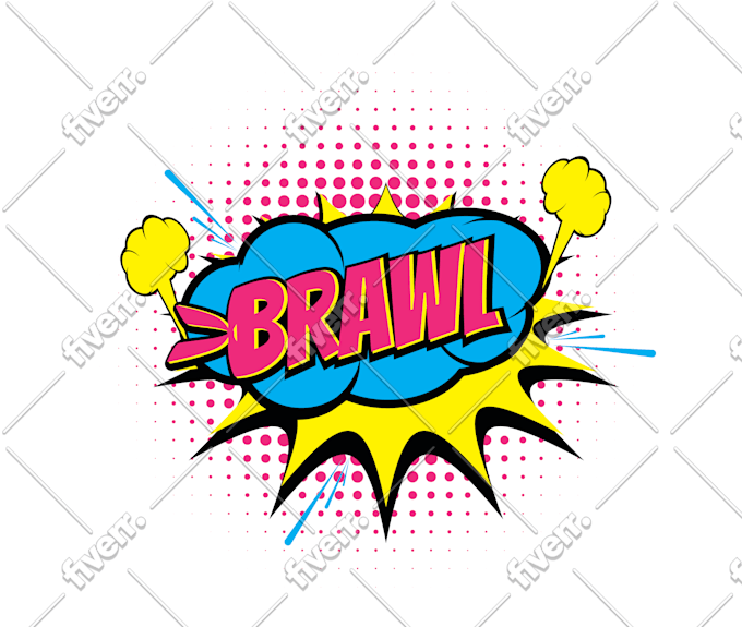 Create pop art, funko, vintage, retro, 80s, 90s logo and